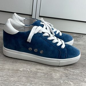 Steve Madden Steal Velvet Sneaker Blue 7